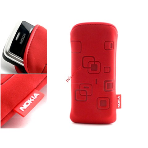 Γνήσια θήκη Nokia 6300 σε κόκκινο χρώμα pouch