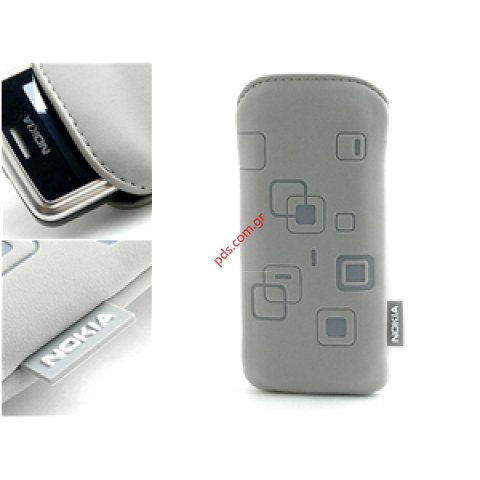 Γνήσια θήκη Nokia 6300 σε λευκό χρώμα pouch