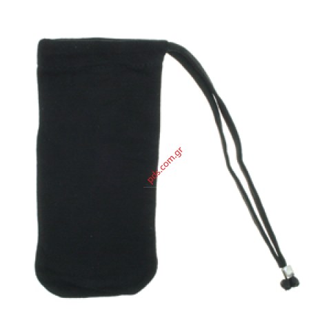 Γνήσια θήκη πουγκί για Nokia Arte 8800, 8800, 8800 sirocco μαύρη με λουράκι χεριού (BULK)
