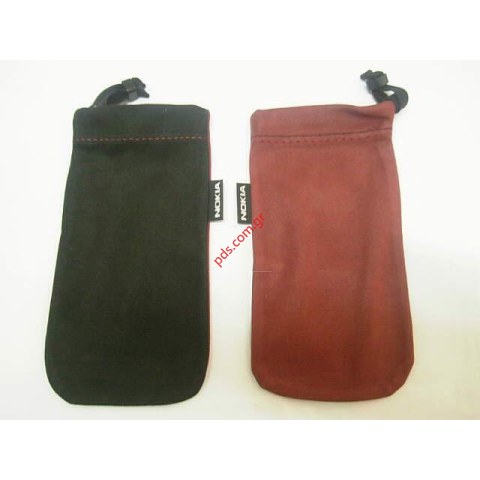 Γνήσια θήκη πουγκί Nokia universal 7610 black red 