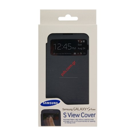 Γνήσια θήκη S-View Samsung Galaxy i9190 S4 Mini Blue EF-C1919BBEG σε μπλέ σκούρο χρώμα (EU Blister)