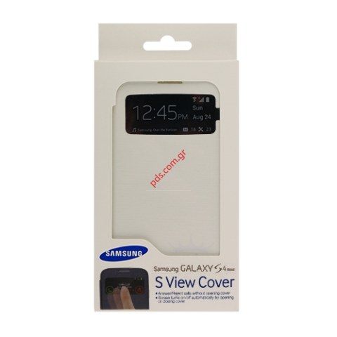 Γνήσια θήκη S-View Samsung Galaxy i9190 S4 Mini White EF-C1919BWE σε λευκό χρώμα (EU Blister)