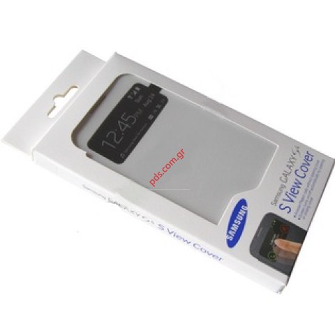 Γνήσια θήκη S-View Samsung Galaxy S4 i9500 White EF-CI950BWE σε λευκό χρώμα (EU Blister)