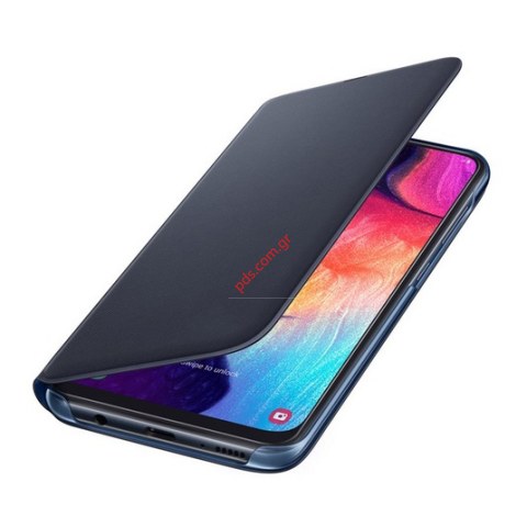 Γνήσια θήκη Samsung A30s A307 Flip Wallet Black σε μαύρο χρώμα (ΕΞΑΝΤΛΗΘΗΚΑΝ)