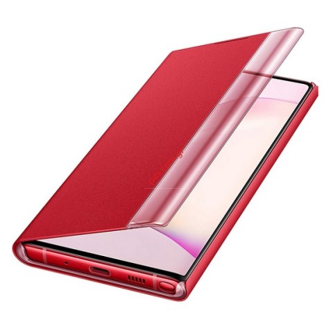 Original case book Samsung EF-ZN970CRE N970F Galaxy Note 10 Flip Clear View Red Blister