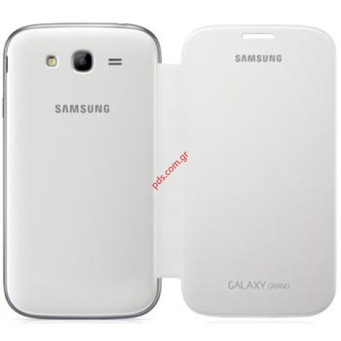 Γνήσια θήκη Samsung Flip Galaxy Grand i9082 White (Bulk) EF-FI908WBE σε λευκό χρώμα