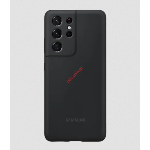 Γνήσια θήκη Samsung G998 Galaxy S21 Ultra (EF-PG998TBE) Silicone Cover Black Blister Γνήσια θήκη Samsung G998 Galaxy S21 Ultra (EF-PG998TBE) Silicone Cover Black Blister