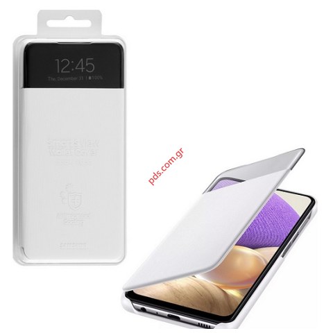 Γνήσια θήκη Samsung Galaxy A32 5G A326 S View Wallet Cover White EF-EA326PWE Blister
