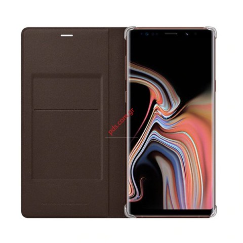 Original case Samsung Galaxy Note 9 N960 Brown Leather Wallet Cover (EF-WN960LAEGWW)