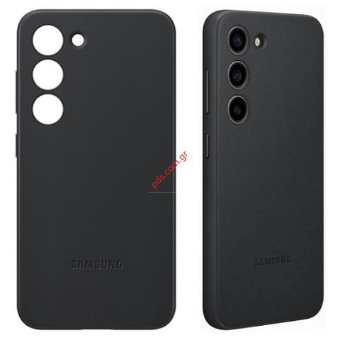 Γνήσια θήκη Samsung Galaxy S23 EF-VS911LBE Black Leather Cover σε μαύρο χρώμα Blister Γνήσια θήκη Samsung Galaxy S23 EF-VS911LBE Black Leather Cover σε μαύρο χρώμα Blister