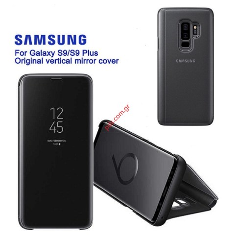 Γνήσια θήκη Samsung Galaxy S9 Plus G965 Black mirror Clear View Cover Blister (ΕΞΑΝΤΛΗΘΗΚΑΝ)