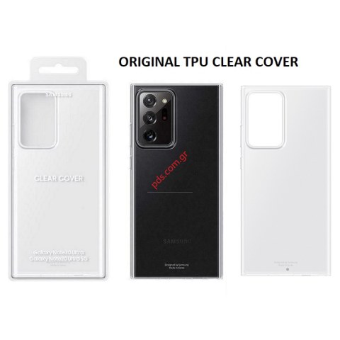 Γνήσια Θήκη Samsung N986 Galaxy Note 20 Ultra (EF-QN985TTE) Back Cover TPU Sillicon Transparent Blister ORIGINAL
