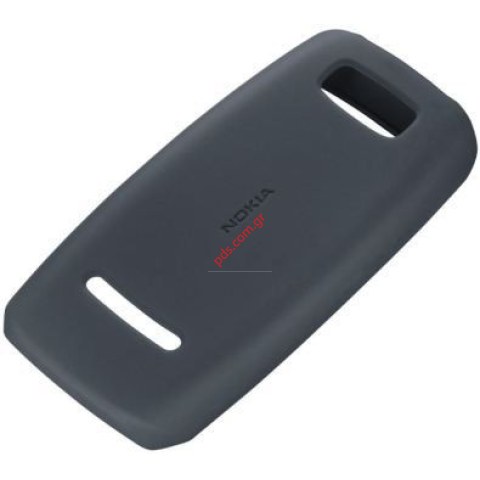 Γνήσια θήκη σιλικόνης Nokia CC-1036 για Asha 305, 306 Black σε μαύρο χρώμα