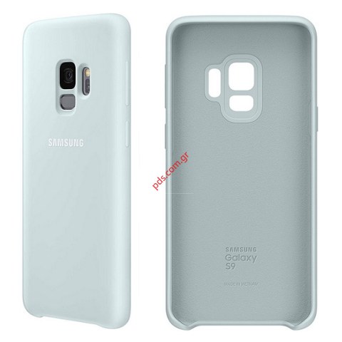 Γνήσια θήκη Σιλικόνης Samsung Galaxy S9 Blue (EF-PG960TLEGWW) Soft silky touch Blister  Γνήσια θήκη Σιλικόνης Samsung Galaxy S9 Blue (EF-PG960TLEGWW) Soft silky touch Blister