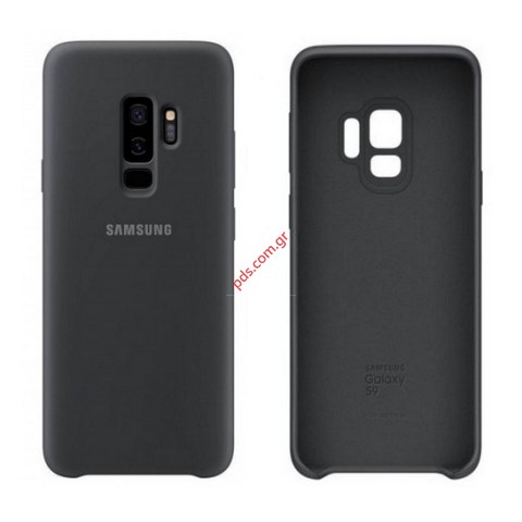 Γνήσια θήκη σιλικόνης Samsung Galaxy S9 G960 Silicone Cover EF-PG960TBEGWW σε μαύρο χρώμα Back Silicone Cover (Μαύρο) Blister ΕΞΑΝΤΛΗΘΗΚΑΝ