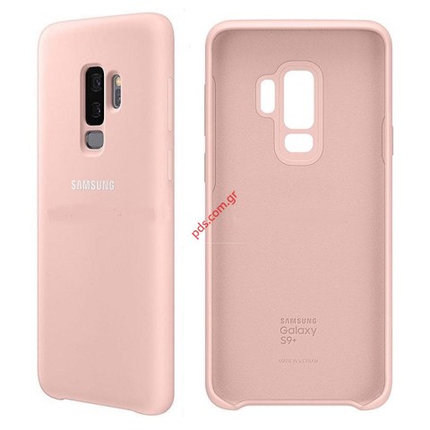 Γνήσια θήκη Silver Samsung G965 Galaxy S9 Plus EF-PG965TPEGWW Silicon cover σε ρόζ χρώμα (EU Blister)