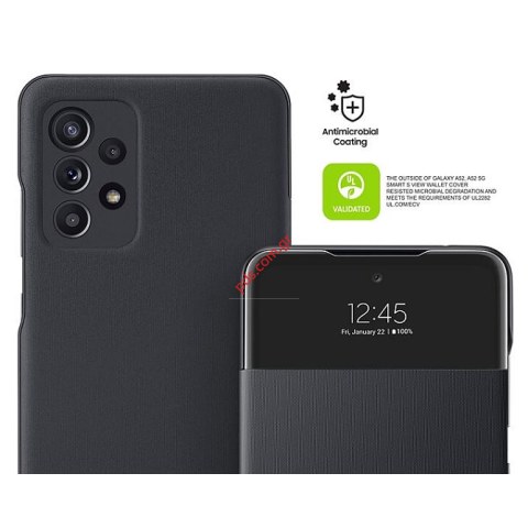 Original case book Samsung A525 Galaxy A52 Black Smart S-View Wallet cover (EF-EA525PBEGEW) Blister