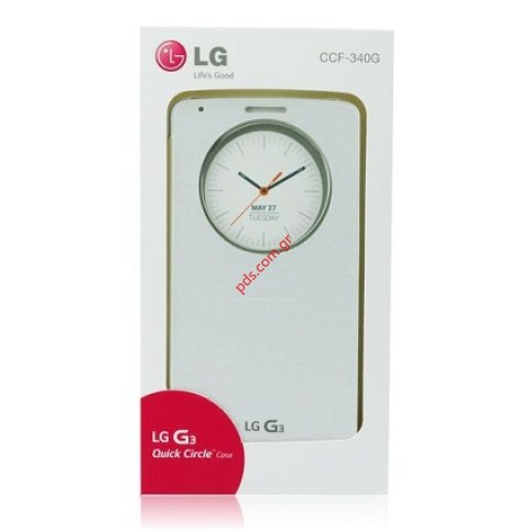 Original case S-View CF-345 LG D855 G3 White (EU Blister)
