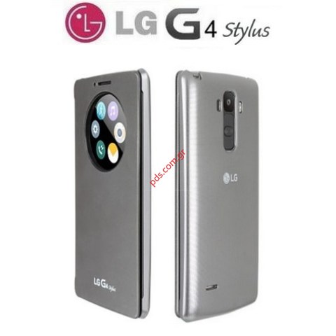 Original flip cover case LG G4 Stylus CFV-120 Grey BLISTER Original flip cover case LG G4 Stylus CFV-120 Grey BLISTER