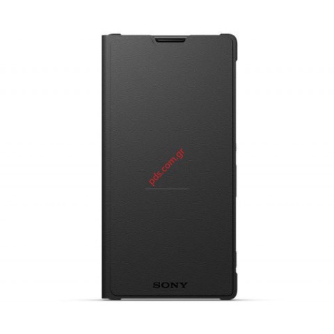 Γνήσια θήκη βιβλίου Sony SCR40 for Xperia C5 Ultra E5553 Black σε μαύρο χρώμα. 