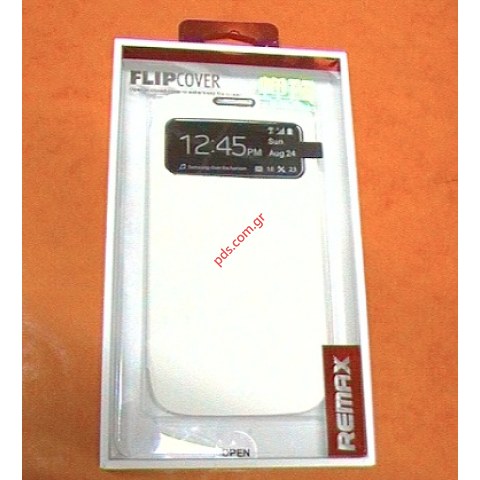 Θήκη Flip Book S-View Samsung Galaxy S4 i9500 S4 White σε λευκό χρώμα (EU Blister) REMAX