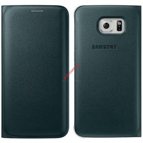 Θήκη βιβλίο Samsung EF-WG925PGE Galaxy S6 Edge case Wallet flip Pu Dark Green σε σκούρο πράσινο χρώμα Θήκη βιβλίο Samsung EF-WG925PGE Galaxy S6 Edge case Wallet flip Pu Dark Green σε σκούρο πράσινο χρώμα