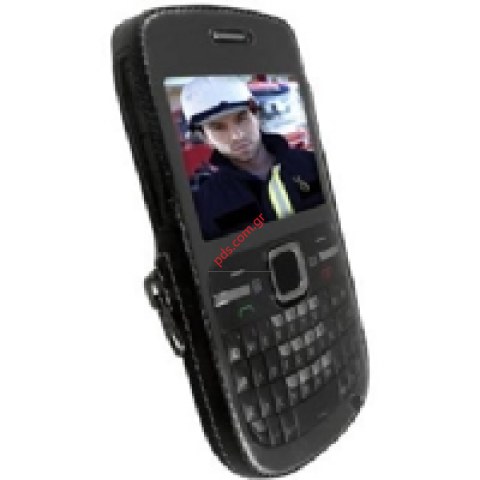 Δερμάτινη θήκη Krusell Nokia C3-00 Classic με belt clip Ζώνης.