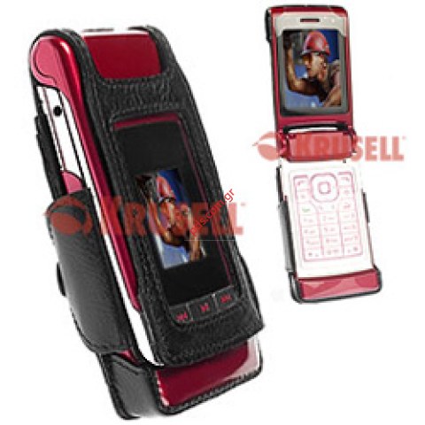 Δερμάτινη θήκη Krusell Nokia N76 Elastic type with Multidapt