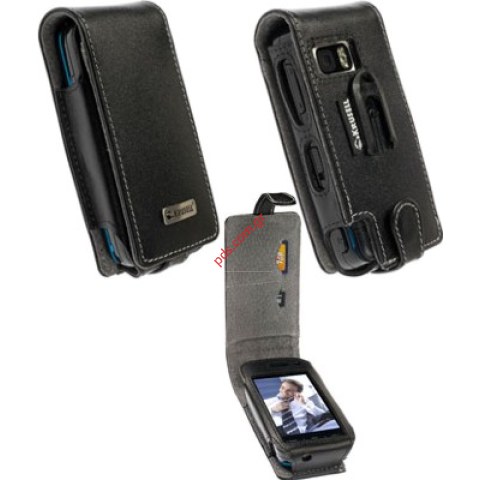 Δερμάτινη θήκη Krusell Samsung 5800 Orbit Luxus flex με swivel clip set Black