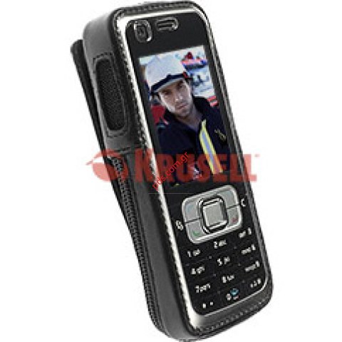 Δερμάτινη θήκη Krussel Nokia 6120, 6121 Red Label with belt clip