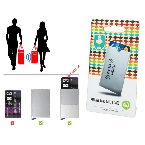 Paypass Case you can protect your card from RFID credit card spy systems. Paypass Case you can protect your card from RFID credit card spy systems.