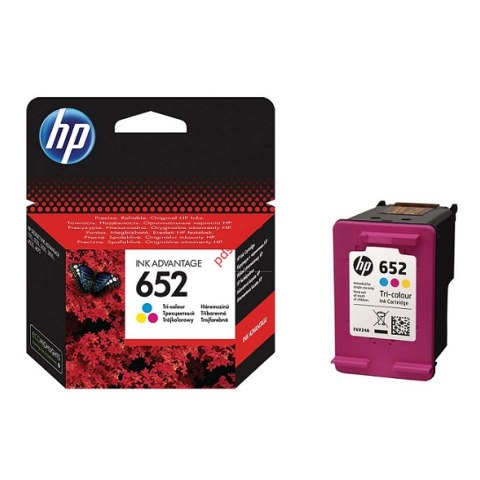 Μελάνι έγχρωμο HP 652 Tri-color Ink (F6V24AE) Advantage Cartridge 