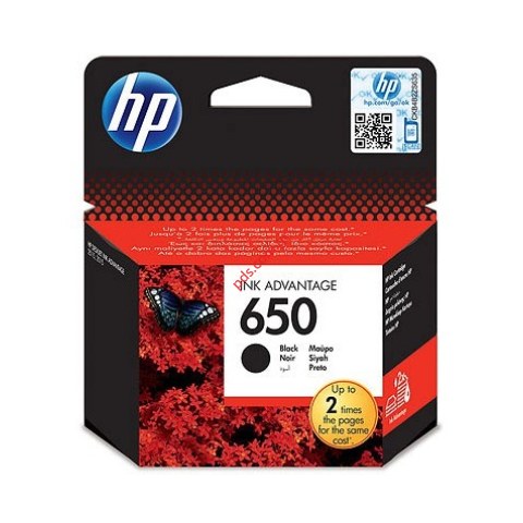 Μελάνι μαύρο HP 650 Black Ink (CZ101AE) Advantage Cartridge 