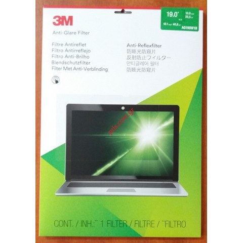 Διάφανο φίλτρο 3M 19inch Wide για οθόνες υπολογιστών Transparent filter