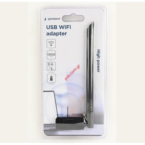 Μετατροπέας WIFI USB Gembird AC1300 HIGH POWER DUAL-BAND WI-FI ADAPTER Blister