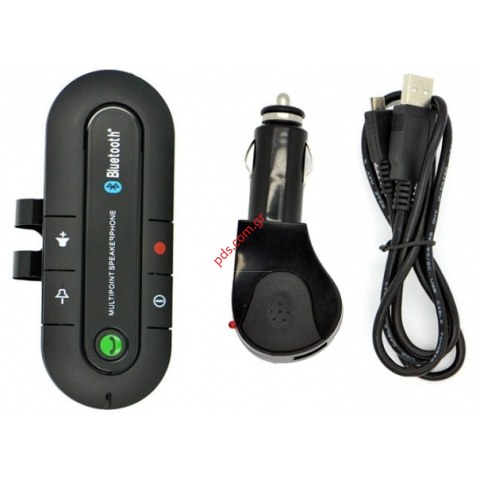 Ασύρματο Bluetooth Car kit AK271C Αυτοκινήτου V4.0 με ενσωματωμένη επαναφορτιζόμενη Μπαταρία (BOX)