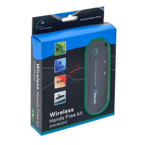 Ασύρματο Bluetooth Car kit AK271C Αυτοκινήτου V4.0 με ενσωματωμένη επαναφορτιζόμενη Μπαταρία (BOX)