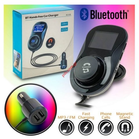 Car Kit Αυτοκινήτου Bluetooth BC30B LCD με φορτιστή και καλώδιο εκπομπή σε FM Radio Box Car Kit Αυτοκινήτου Bluetooth BC30B LCD με φορτιστή και καλώδιο εκπομπή σε FM Radio Box