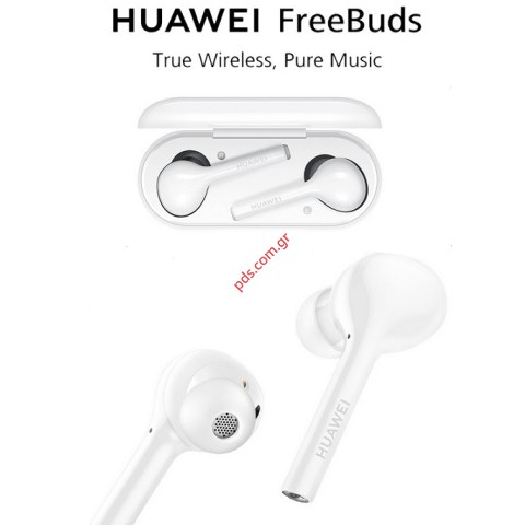 Ασύρματα ακουστικά Bluetooth Huawei FreeBuds White Wireless stereo Earphones (EU Blister)  