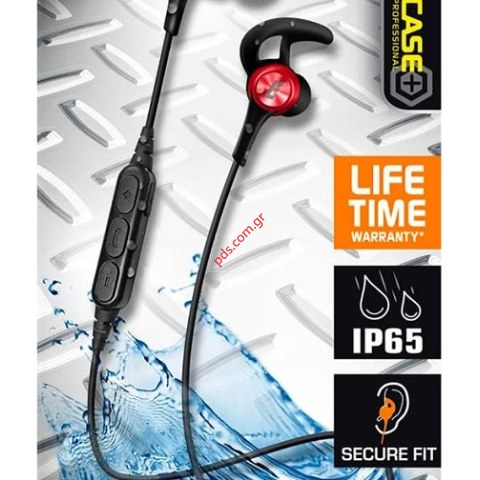 Ασύρματο ακουστικό Bluetooth Energizer HIBT25BR V 5.0 Necklace Sport IP65 Earphones Black Box