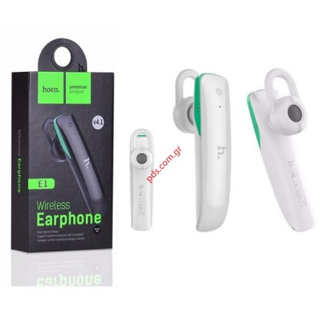 Ασύρματο ακουστικό Bluetooth HOCO E1 earphone white