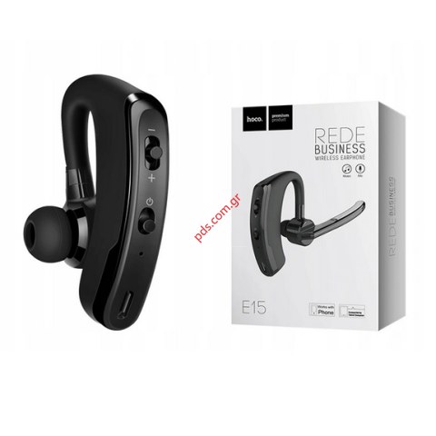 Ασύρματο ακουστικό Bluetooth HOCO E15 V4.1 Headset Black BOX (Business Amazing Music and HD Voice Quality)