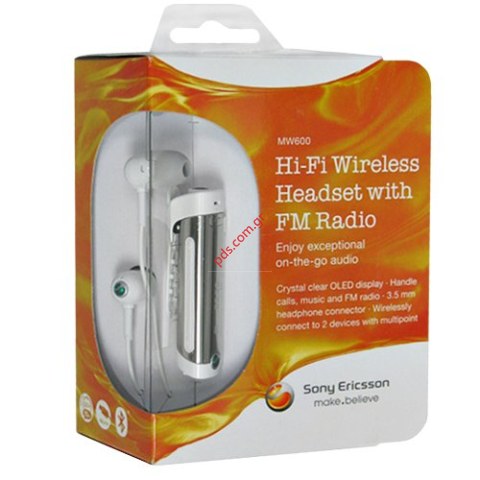 Ασύρματο ακουστικό Bluetooth Sony MW600 White Headset & Radio Stereo (ΕΞΑΝΤΛΗΘΗΚΕ)
