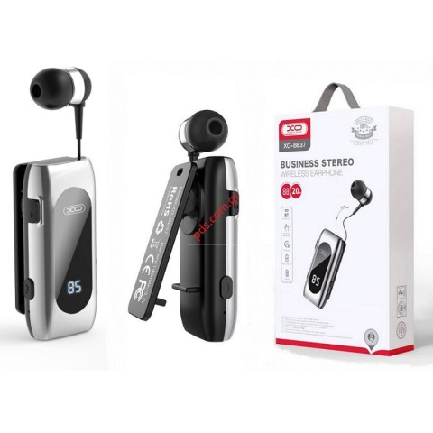 Ασύρματο ακουστικό Bluetooth TWS XO BE37 με ρυθμιζόμενο καλώδιο και οθόνη LCD Black Box