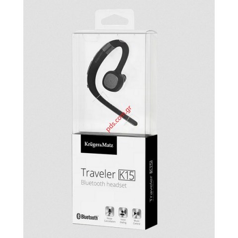 Bluetooth headset Kruger & Matz Traveler K15 Black 