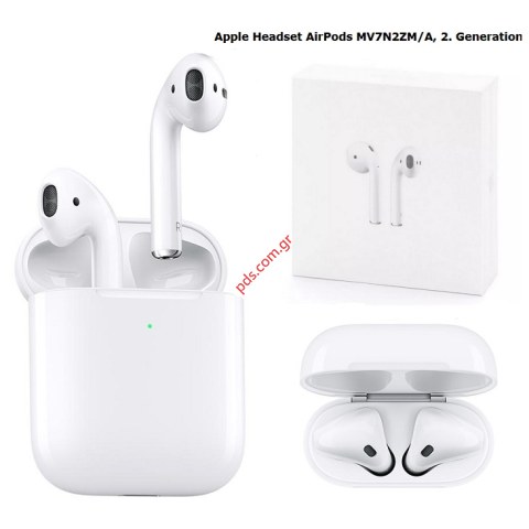 Γνήσια ακουστικά Apple Airpods MV7N2ZM/A 2019 2nd Generation με Standard Charging Case Θήκη Φόρτισης MV7N2 BOX (ΜΕ ΚΛΑΣΙΚΗ ΒΑΣΗ ΦΟΡΤΙΣΗΣ) STANDARD CHARGING CASE
