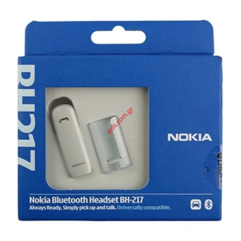 Γνήσιο ασύρματο ακουστικό Nokia BH-217 Ice Blue Bluetooth Blister