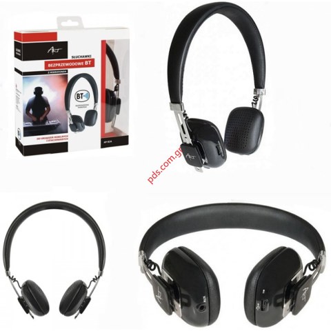 Ασύρματα ακουστικά κεφαλής Bluetooth ART AP-B24 Black Stereo με μικρόφωνο