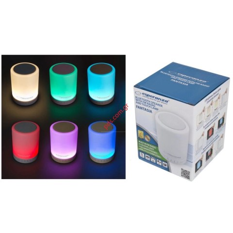 Ασύρματο ακουστικό με φώς Esperanza EP131 LED με 5 χρώματα backlight FANTASIA Bluetooth speaker Box