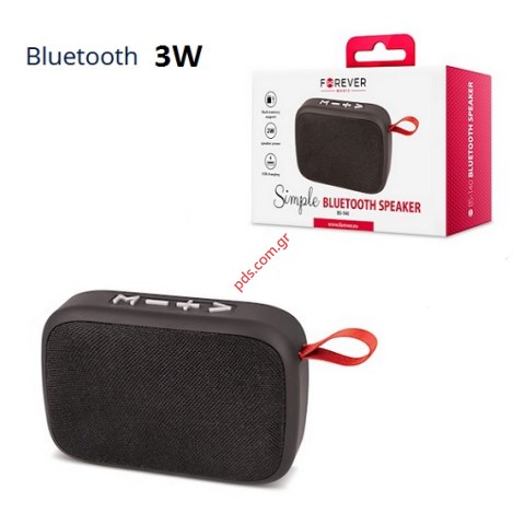Ασύρματο ηχείο Bluetooth Forever 140 3W FM USB Black